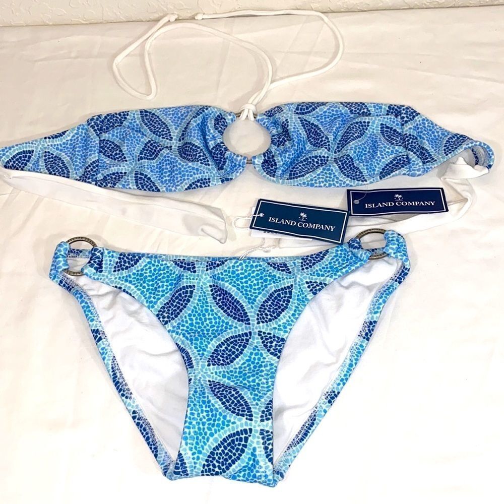 Island Company Mosaic Bandeau Ring Bikini - Picture 5 of 10